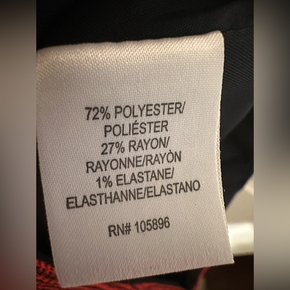 WORTH 2 Career Workwear Patriotic Nautical Navy Flame Red Marlin Pencil Skirt - Picture 8 of 14